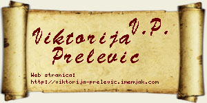 Viktorija Prelević vizit kartica